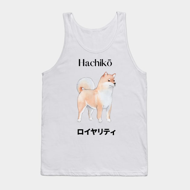 Hachiko Loyalty Dog Tank Top by Little Donkey Apparel